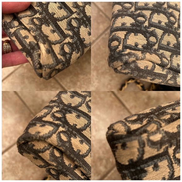 Authentic Dior pouch with unbranded hardware and crossbody chain - Picture 7 of 10